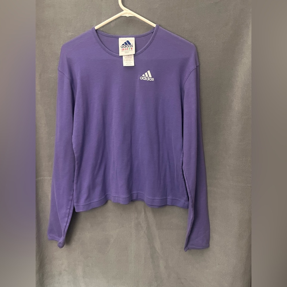 Adidas Purple Crew Neck Top